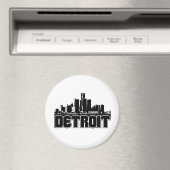 Detroit Skyline Magneet (Insitu (Vaatwasser))