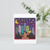 Detroit Skyline Mega Color Briefkaart (Staand voorkant)