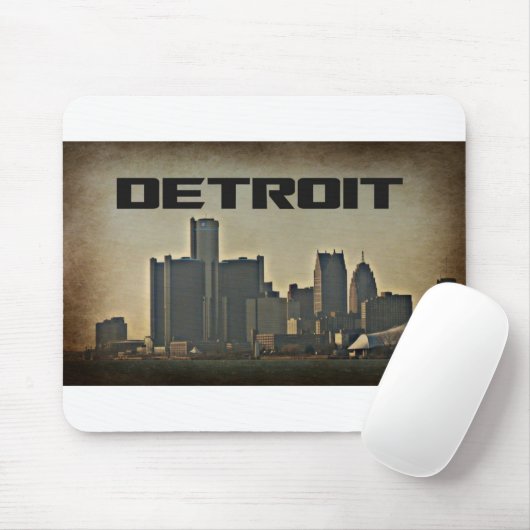 Detroit Skyline Mousepad Muismat (Met muis)