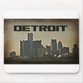 Detroit Skyline Mousepad Muismat (Voorkant)