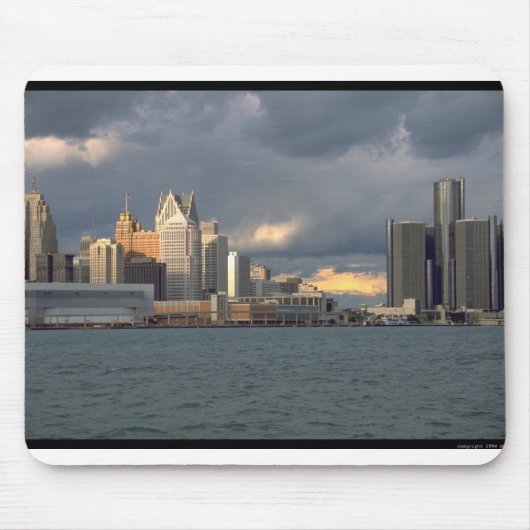 Detroit Skyline Muismat (Voorkant)