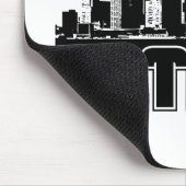 Detroit Skyline Muismat (Hoek)