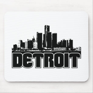 Detroit Skyline Muismat