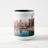 Detroit Skyline op Dawn Mok (Midden)