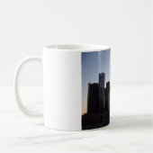 Detroit Skyline op Dusk-Mok Koffiemok (Links)