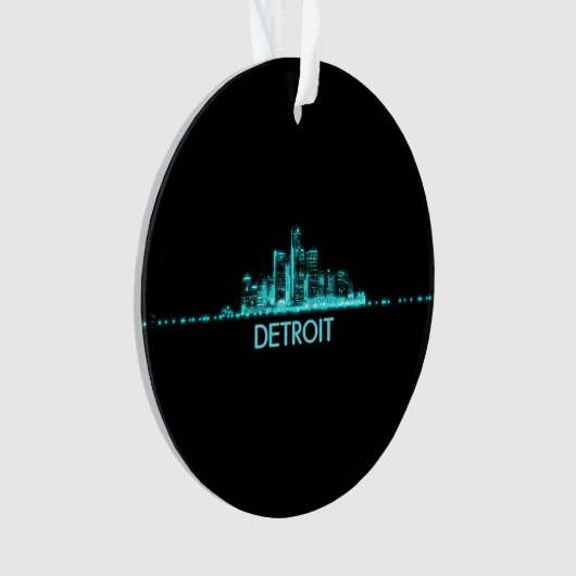 Detroit Skyline Ornament (voorkant)