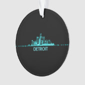 Detroit Skyline Ornament (voorkant)