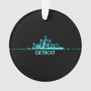 Detroit Skyline Ornament