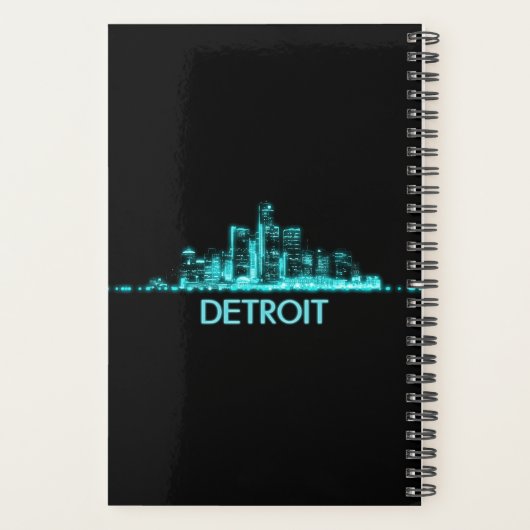 Detroit Skyline Planner (Achterkant)