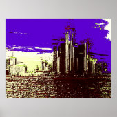 Detroit Skyline Poster (Voorkant)