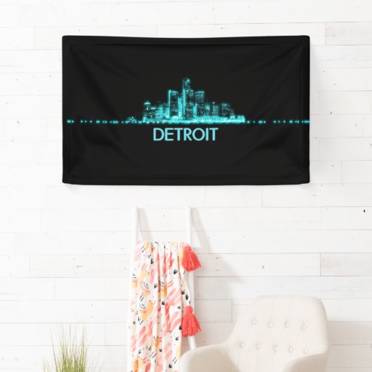 Detroit Skyline Spandoek (Insitu)