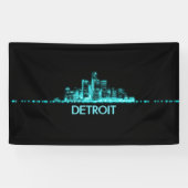 Detroit Skyline Spandoek (Horizontaal)