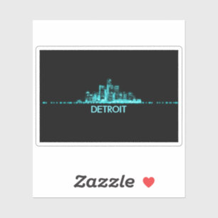 Detroit Skyline Sticker