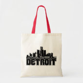 Detroit Skyline Tote Bag (Voorkant)