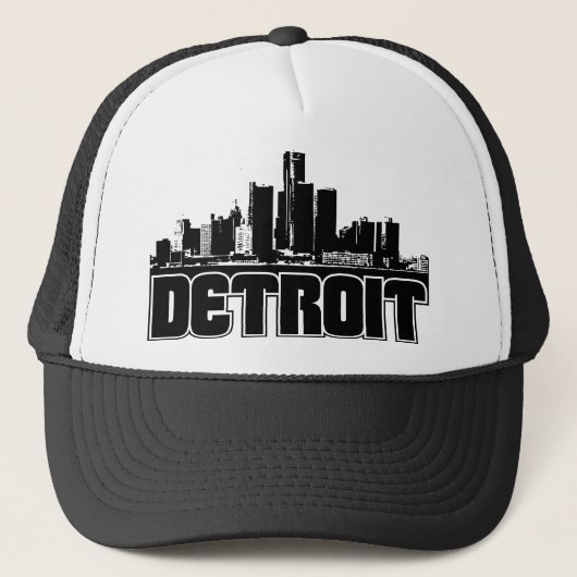 Detroit Skyline Trucker Pet (Voorkant)