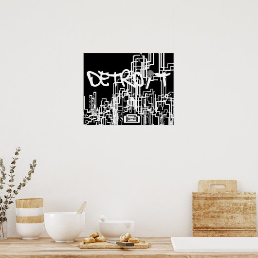 Detroit Speaks Poster (Keuken)