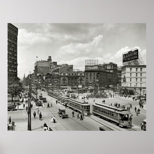 DETROIT SQUARE c. 1910 Poster (Voorkant)
