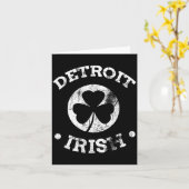 Detroit St Patricks Day Parade Paddy Detroit Iri-s Kaart (Gele Bloem)