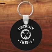 Detroit St Patricks Day Parade Paddy Detroit Iri-s Sleutelhanger (Voorkant)