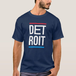 Detroit stadslogo ontwerp t-shirt