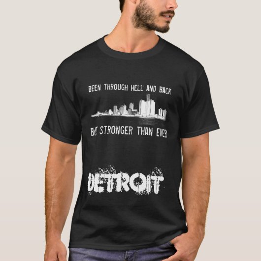 Detroit - Sterker dan ooit - Skyline T-shirt (Voorkant)
