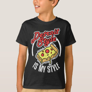 Detroit stijl pizza is mijn stijl Michigan lover g T-shirt