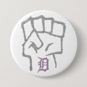 Detroit Struggle (knop) Ronde Button 7,6 Cm