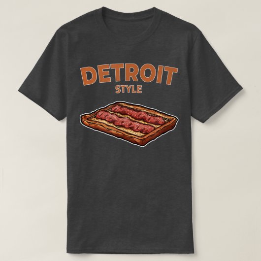 Detroit Style Pizza T-shirt (Design voorkant)