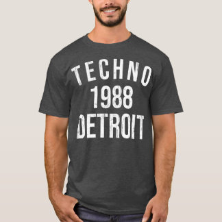 Detroit Techno 1988 - Retro DJ Dance T-shirt