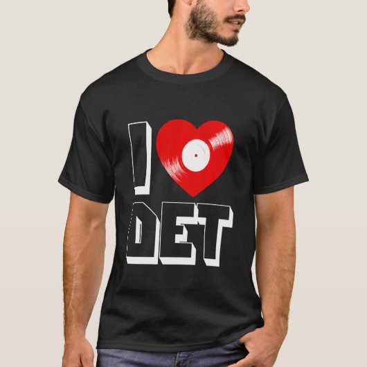 Detroit Techno House Music Festival Love Edm Dj T-shirt (Voorkant)
