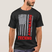 Detroit Techno House Music Festival Tech Life T-shirt (Voorkant)