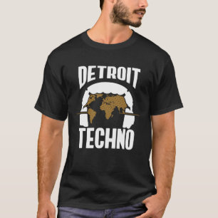 Detroit Techno House Muziekfestival Synthpop EDM D T-shirt