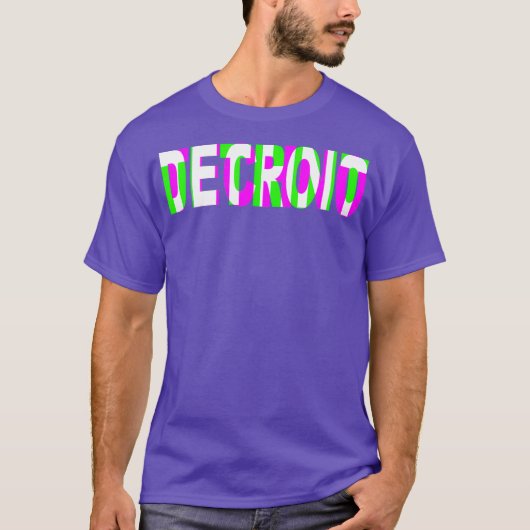 DETROIT TECHNO Raver DJ Rave Party Festival T-shirt (Voorkant)