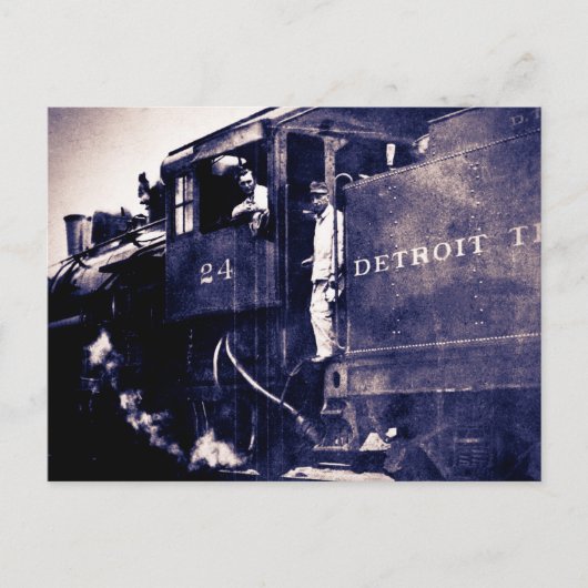 Detroit Terminal Railroad Engine #24 Briefkaart (Voorkant)