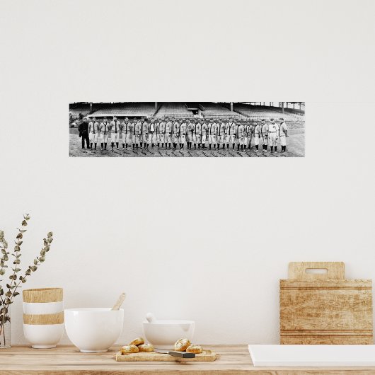 Detroit Tigers 1909  honkbal Poster (Keuken)