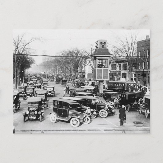 Detroit Traffic Congestit Briefkaart (Voorkant)