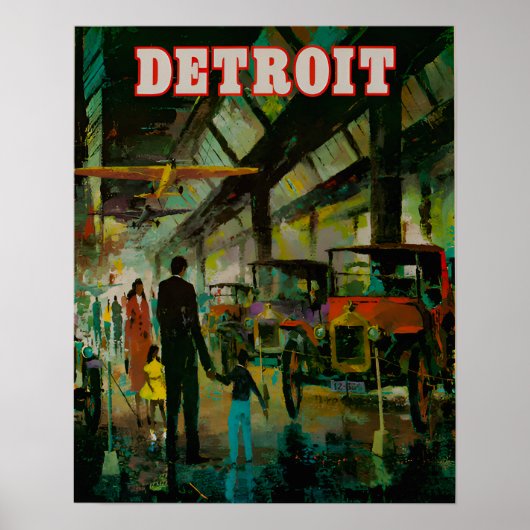 Detroit Travel Poster (Voorkant)