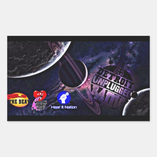 Detroit Unplugged Stickers buitenruimte (Voorkant)