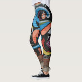 Detroit Urban Graffiti Street Art Yoga Leggings (Links)