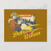 Detroit Urban T-shirts en cadeautjes Briefkaart (Voorkant)