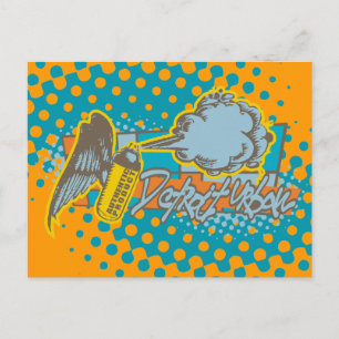 Detroit Urban T-shirts en cadeautjes Briefkaart