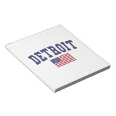 Detroit US Flag Notitieblok (Schuin)