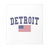 Detroit US Flag Notitieblok (Voorkant)