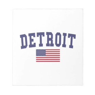 Detroit US Flag Notitieblok