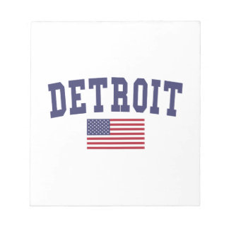Detroit US Flag Notitieblok