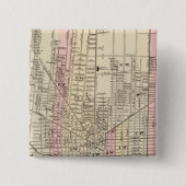 Detroit Vierkante Button 5,1 Cm (Voorkant)