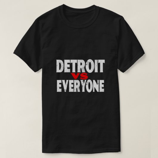 Detroit VS Iedereen Funny Michigan Gift Shirt Esse (Design voorkant)