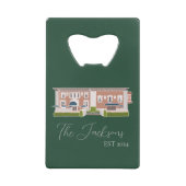 Detroit Wedding Custom Creditkaart Flessenopener (Voorkant)