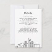 Detroit Wedding | Details gastsysteem Kaart (Voorkant)
