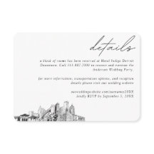 Detroit Wedding Hotel Kamer Blok Details Klein